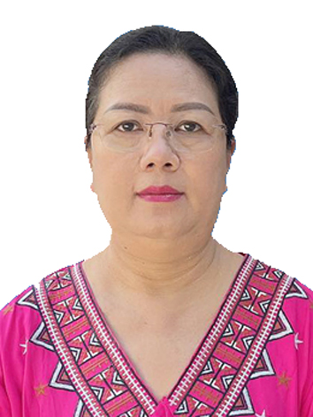 Portrait of Daw Khaing Myo Kyaw, Managing Director